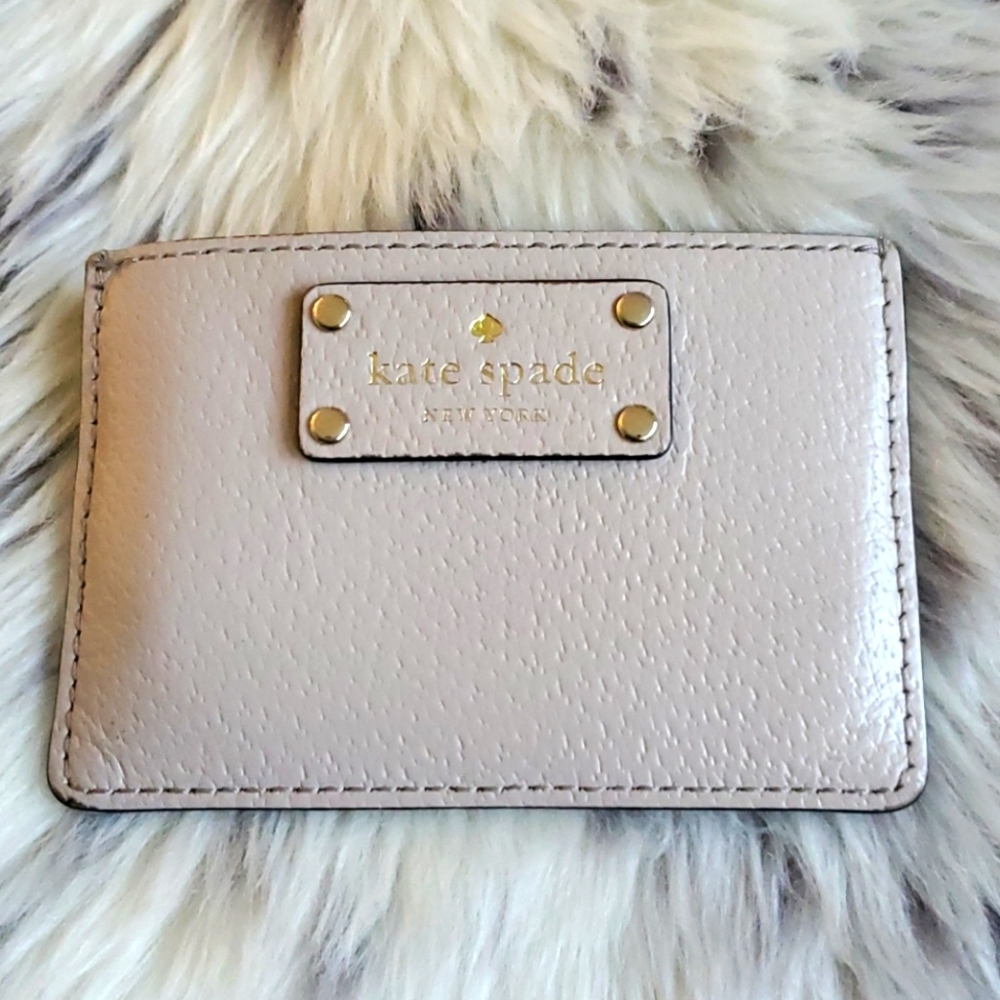 Kate Spade Nude Leather Card Holder